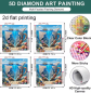Preview: Diamond Painting Unterwasserstadt in einer zerbrochenen Teetasse